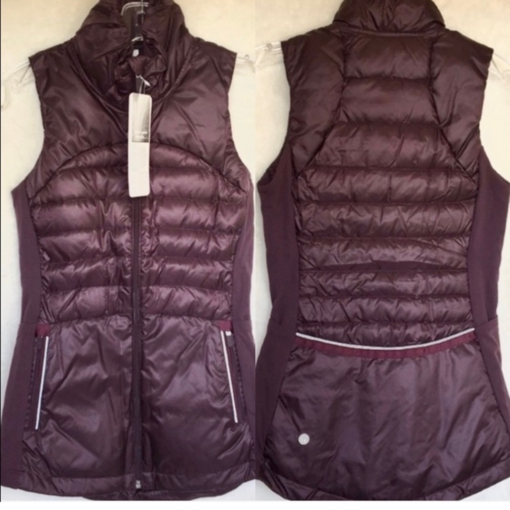 LULULEMON SZ 2 DOWN FOR A RUN VEST II BNWT